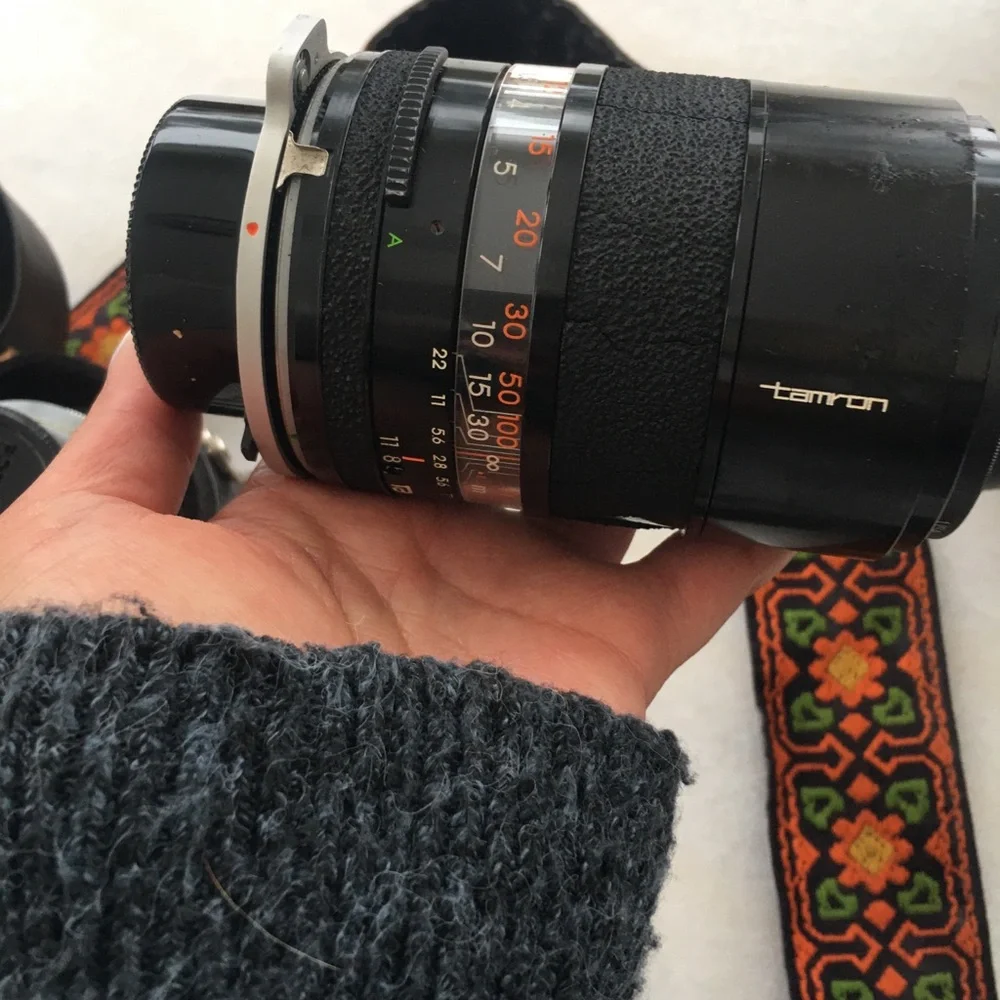 Vintage Minolta SR-T 101 Black and Silver Camera